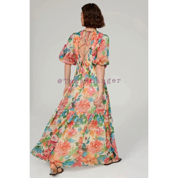 NWT One33 Social The Francesca Floral Maxi Gown Size 4 - Picture 5 of 16